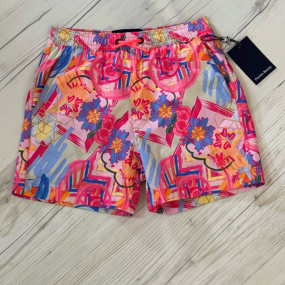 Psycho Bunny Kids Multicolor Athletic Shorts